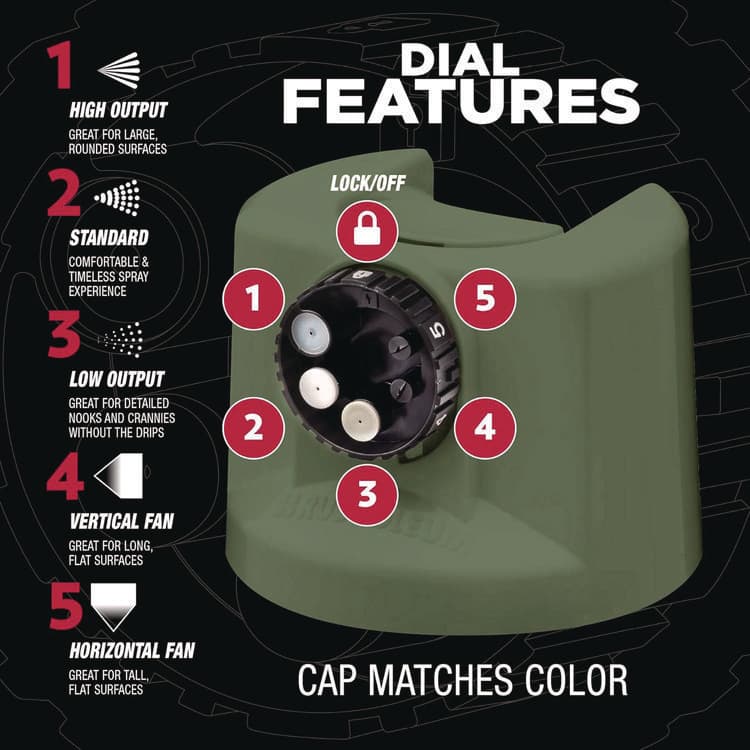 RUST-OLEUM CORPORATION Stops Rust 5-in-1 Spray Paint, Satin Earthy Green, 12 oz Aerosol Can (RST383421EA) thumbnail 3