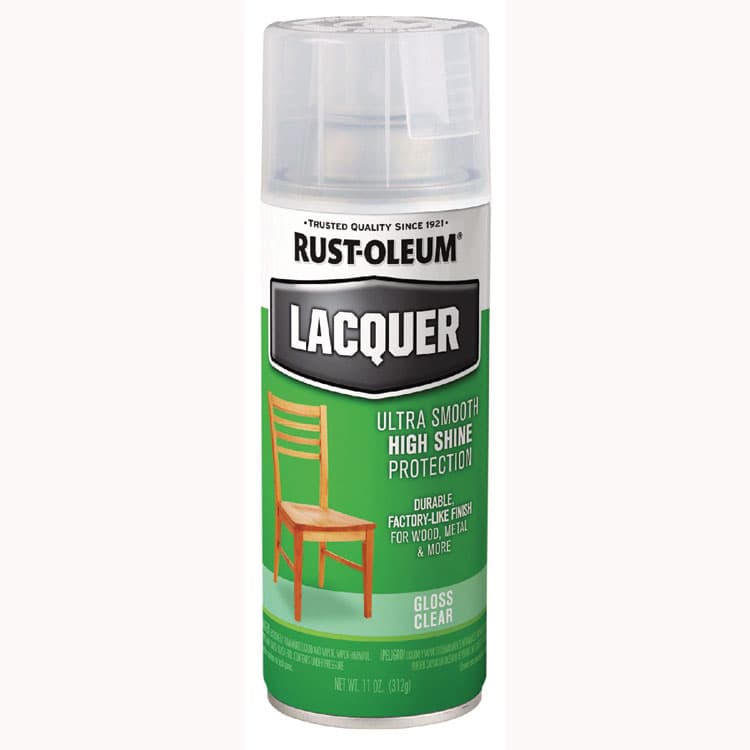 RUST-OLEUM CORPORATION Specialty Lacquer Spray Paint, Gloss Clear, 12 oz Aerosol Can (RST1906830EA)