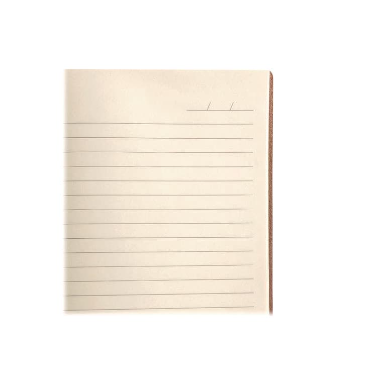 DENIK Vegan-Leather Layflat Flexible Cover Journal, Samantha Branches/Leaves, College Rule, Orange/Cream Cover, (72) 8 x 5.5 Sheets (DNKAHBC508L) thumbnail 4