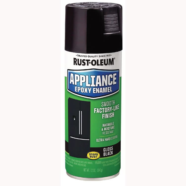 RUST-OLEUM CORPORATION Specialty Appliance Epoxy Spray Paint, Gloss Black, 12 oz Aerosol Can, 6/Carton (RST7886830) thumbnail 2