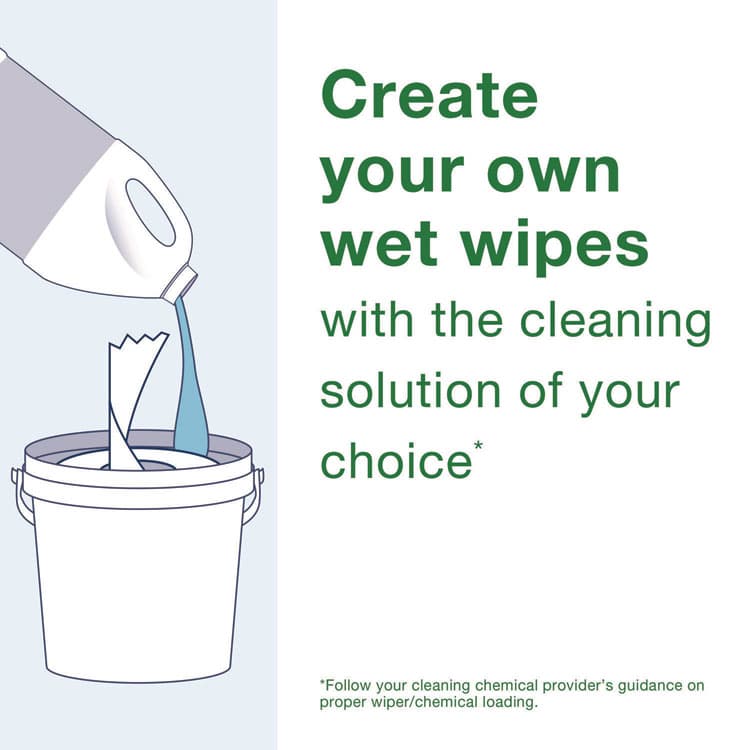 SCA TISSUE Everwipe by Tork Chem-Ready Wiping Rolls, 1-Ply, 12 x 12, White, 90 Sheets, 6 Rolls/Carton (TRK192841) thumbnail 4