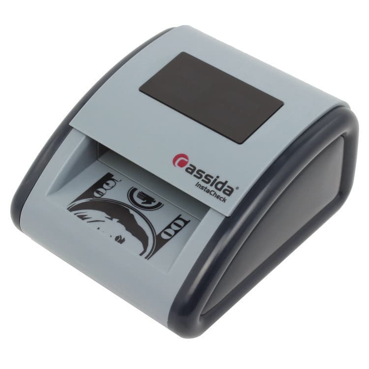 CASSIDA InstaCheck Counterfeit Detector for USD, 6 Detection Methods, 4.2" x 5.1" x 2.7", Gray (CIAINSTACHECK)