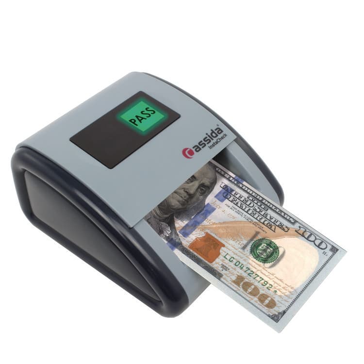 CASSIDA InstaCheck Counterfeit Detector for USD, 6 Detection Methods, 4.2" x 5.1" x 2.7", Gray (CIAINSTACHECK) thumbnail 3