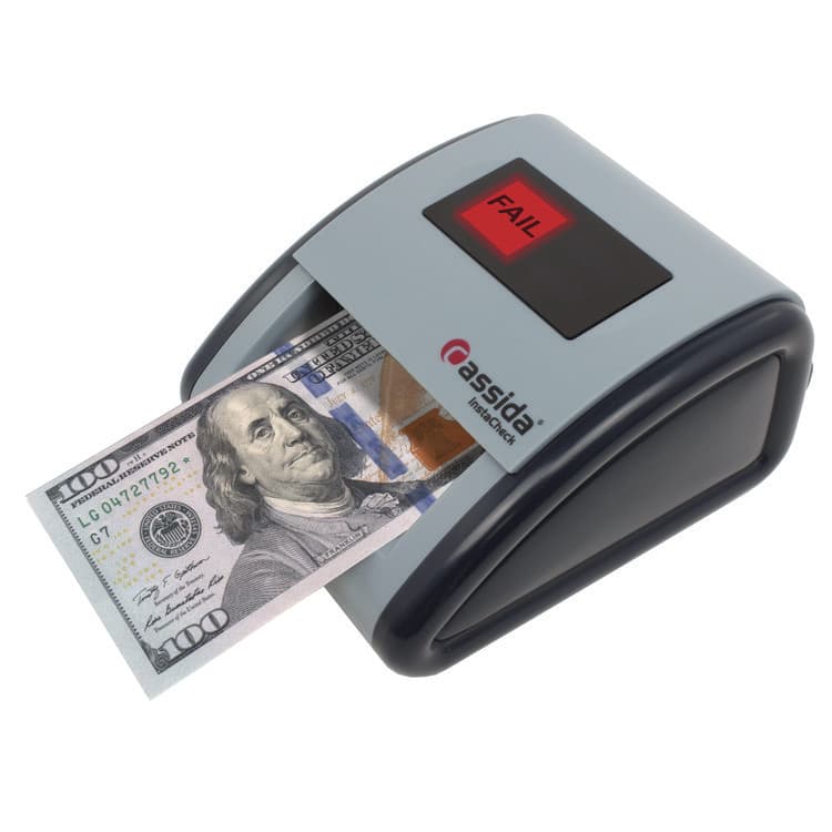 CASSIDA InstaCheck Counterfeit Detector for USD, 6 Detection Methods, 4.2" x 5.1" x 2.7", Gray (CIAINSTACHECK) thumbnail 4