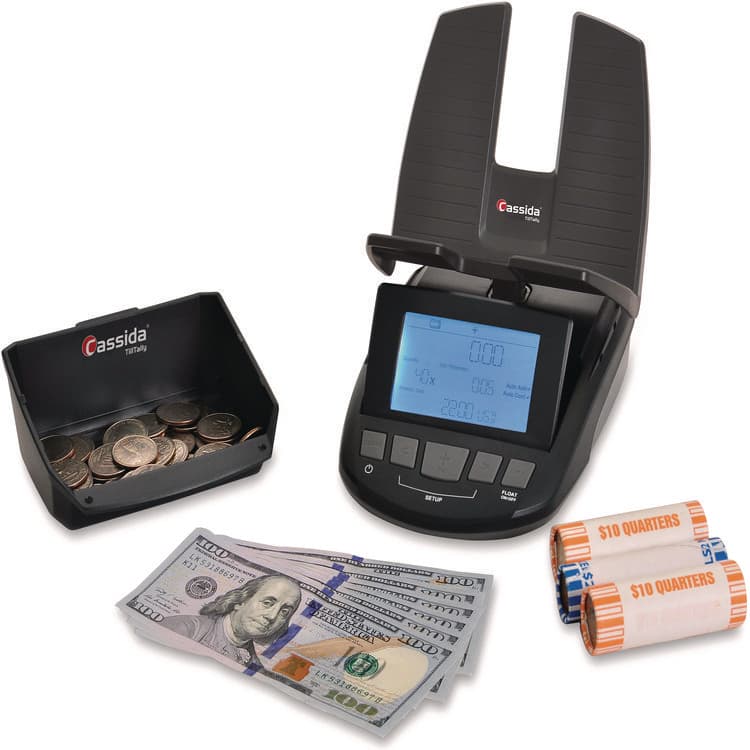 CASSIDA TillTally Money Scale, 1 lb Capacity, 6 x 3 Platform, Black (CIATILLTALLY)