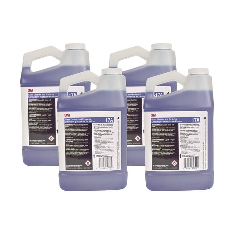 3M/COMMERCIAL TAPE DIV. Glass Cleaner and Protector Concentrate, 2 L Bottle, 4/Carton (MMM17A)