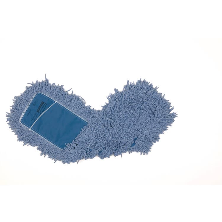 RUBBERMAID COMMERCIAL PROD. Twisted Loop Blend Dust Mop, PIC/PET Polyester, 24" x 5", Blue (RCP25300BL00) thumbnail 4