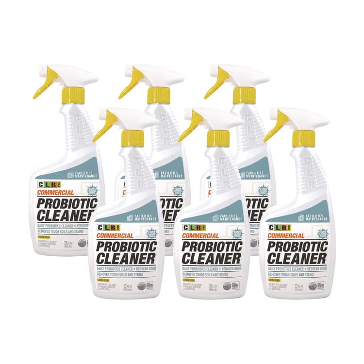 JELMAR, LLC Commercial Probiotic Cleaner, Lemon Scent, 32 oz Spray Bottle, 6/Carton (JELFMCPC326PRO)
