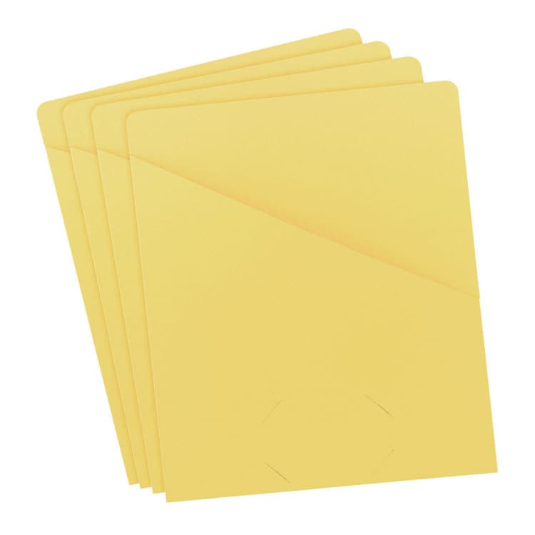 SMEAD MANUFACTURING CO. File Jackets, Letter Size, Yellow, 25/Pack (SMD75434)