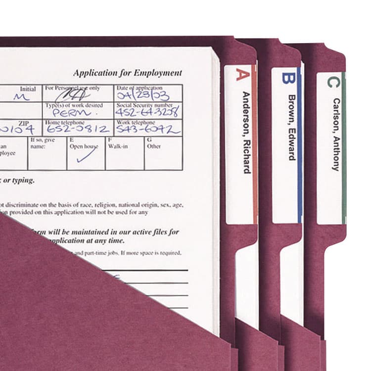 SMEAD MANUFACTURING CO. File Jackets, Letter Size, Assorted, 5/Pack (SMD75445) thumbnail 4