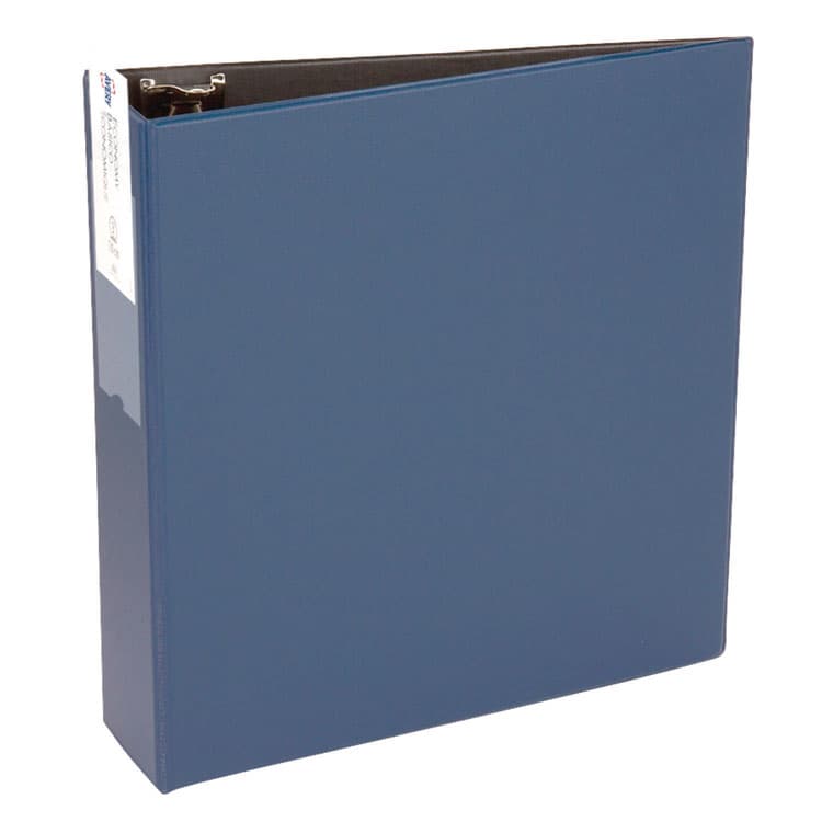 AVERY PRODUCTS CORPORATION Economy Non-View Binder with Round Rings, 3 Rings, 3" Capacity, 11 x 8.5, Blue, (4600) (AVE04600)