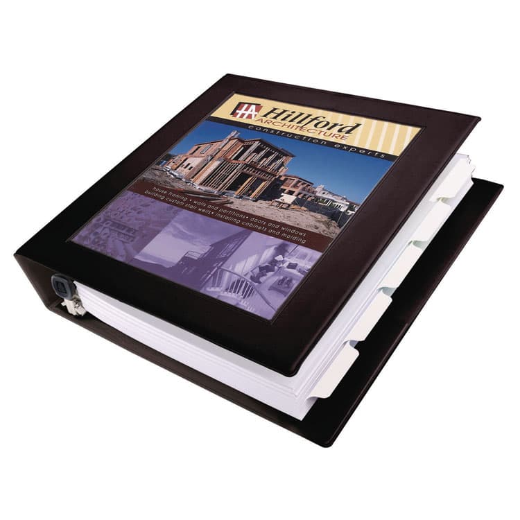 AVERY PRODUCTS CORPORATION Framed View Heavy-Duty Binders, 3 Rings, 1.5" Capacity, 11 x 8.5, Black (AVE68058)