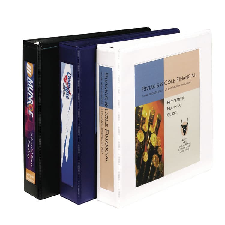 AVERY PRODUCTS CORPORATION Framed View Heavy-Duty Binders, 3 Rings, 1.5" Capacity, 11 x 8.5, White (AVE68060)