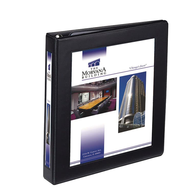 AVERY PRODUCTS CORPORATION Framed View Heavy-Duty Binders, 3 Rings, 1" Capacity, 11 x 8.5, Black (AVE68054)