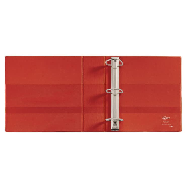 AVERY PRODUCTS CORPORATION Heavy-Duty View Binder with DuraHinge and Locking One Touch EZD Rings, 3 Rings, 3" Capacity, 11 x 8.5, Red (AVE79325) thumbnail 3