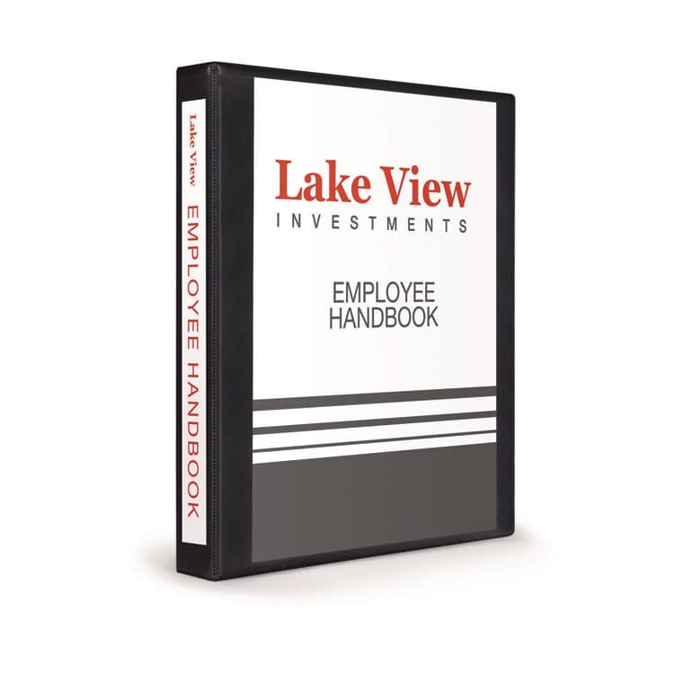 AVERY PRODUCTS CORPORATION Heavy-Duty View Binder with DuraHinge and One Touch EZD Rings, 3 Rings, 1" Capacity, 11 x 8.5, Black (AVE79699)
