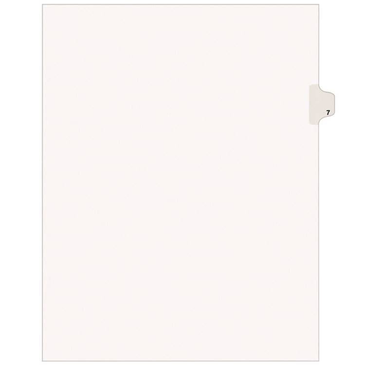AVERY PRODUCTS CORPORATION Preprinted Legal Exhibit Side Tab Index Dividers, Avery Style, 10-Tab, 7, 11 x 8.5, White, 25/Pack (AVE11917)