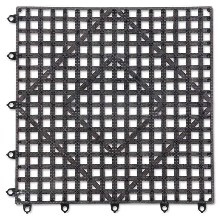 CFS BRANDS Versa-Mat Bar-Shelf Liner, Plastic, 12w x 12d x 0.25h, Black, 24/Carton (SJMVM5280BK) thumbnail 2