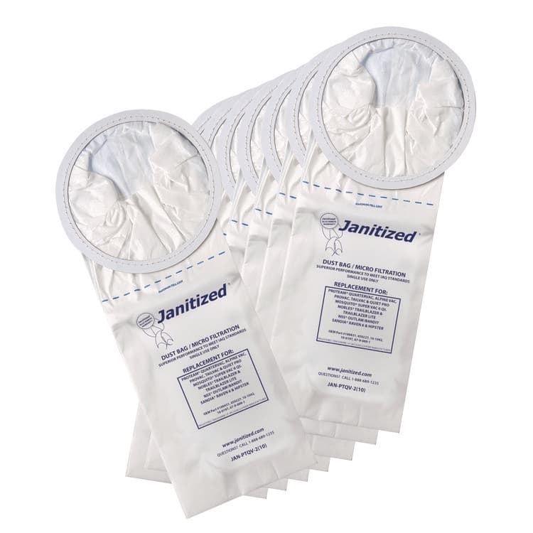 APC FILTRATION Vacuum Filter Bags Designed to Fit ProTeam 6 qt QuarterVac, 100/Carton (APCJANPTQV2)