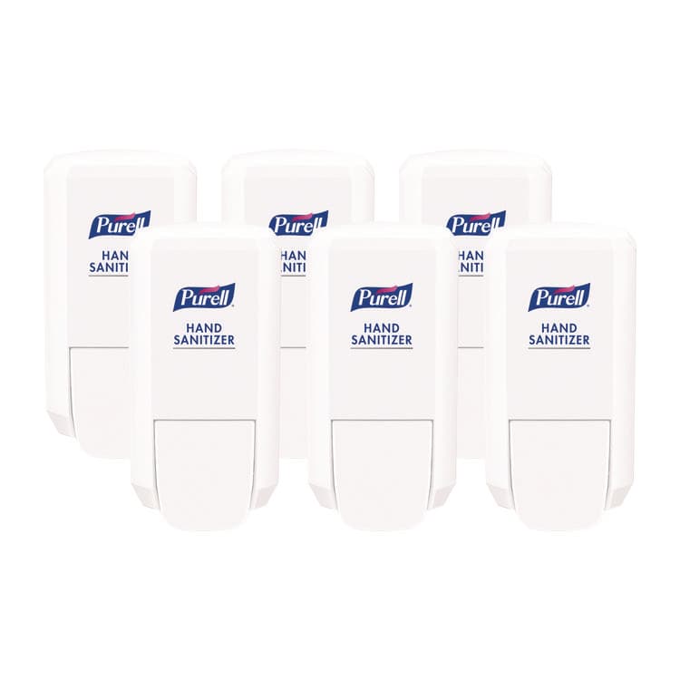 GO-JO INDUSTRIES CS2 Hand Sanitizer Dispenser, 1,000 mL, 5.14 x 3.83 x 10, White, 6/Carton (GOJ412106CT)