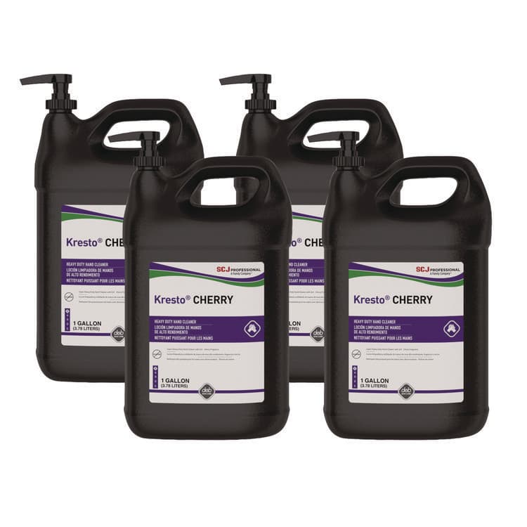 SC JOHNSON Kresto Cherry Heavy Duty Hand Cleaner Manual Cartridge, Cherry Scent, 1 gal, 4/Carton (SJNKCH1G)