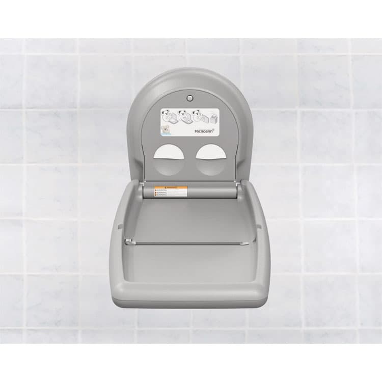 BOBRICK WASHROOM Baby Changing Station, 20.75 x 35.88, Gray (KKPKB30101) thumbnail 3