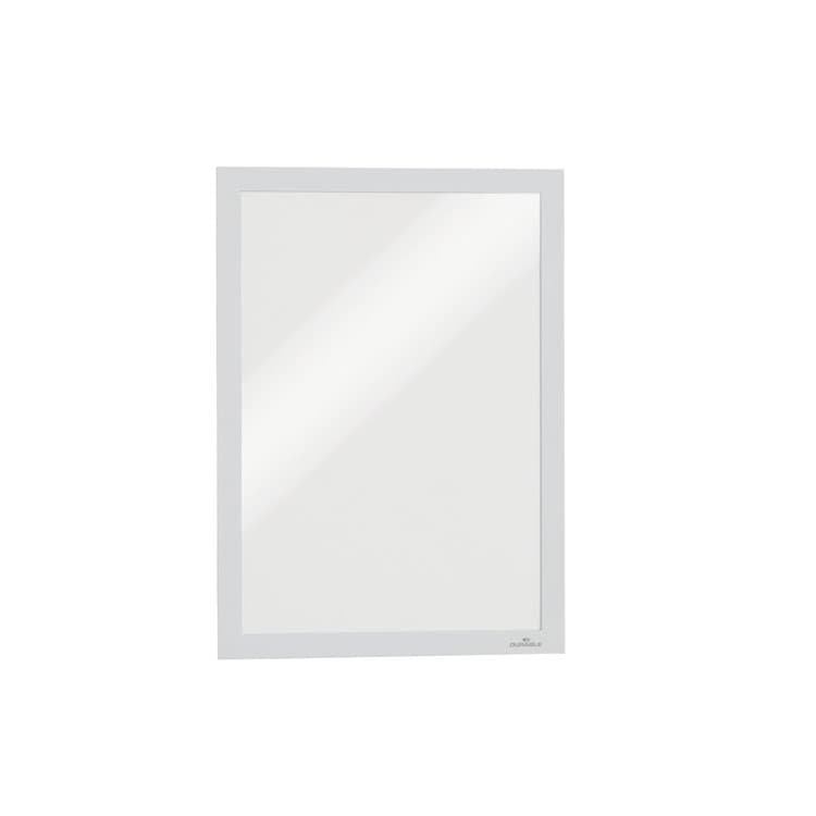DURABLE OFFICE PRODUCTS CORP. Infoframe DURAFRAME Self Adhesive Double Sided Sign Holder, 9.5 x 12, White Frame, 2/Pack (DBL476802)