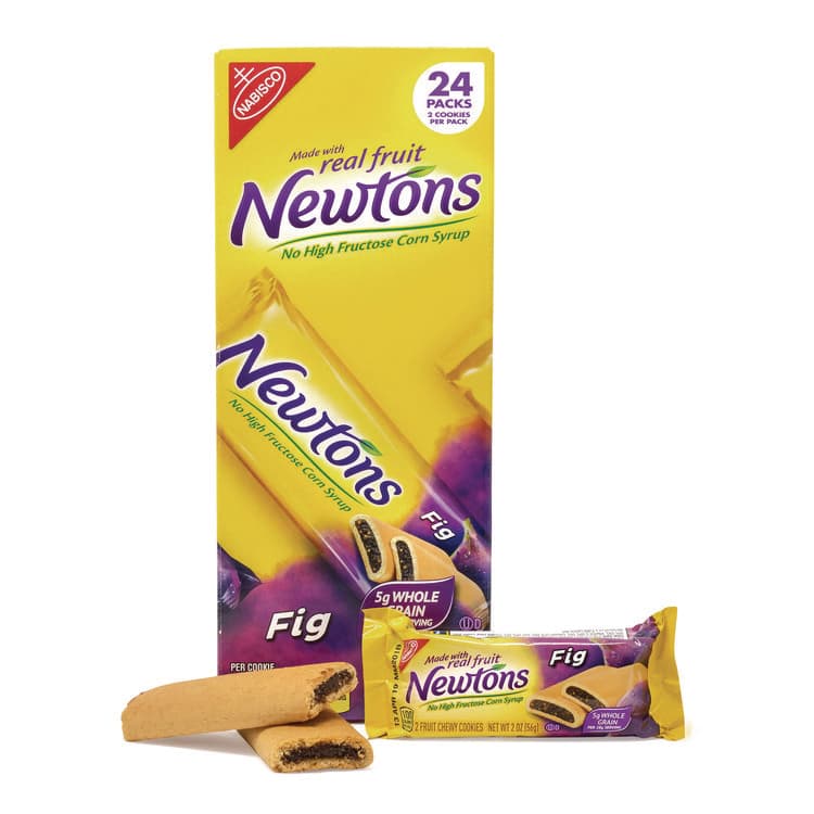 NABISCO FOOD GROUP Fig Newtons, 2 oz Pack, 2 Cookies/Pack, 24 Packs/Box (GRR22000462)