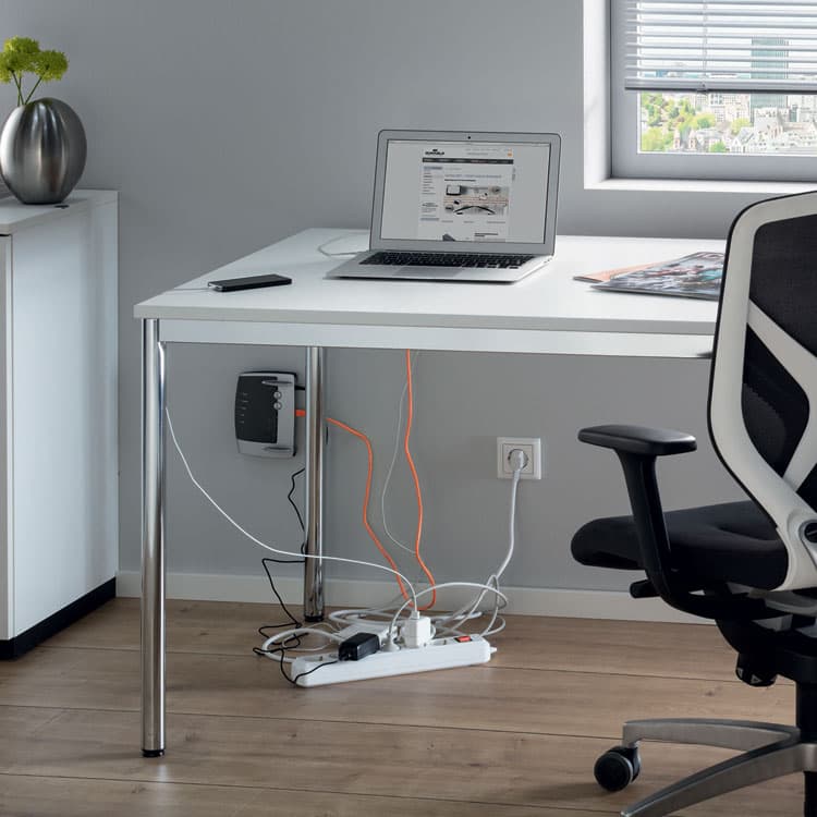 DURABLE OFFICE PRODUCTS CORP. CAVOLINE Cable Management Box, 16" w x 6.1" d x 5.5" h, Large, Charcoal (DBL503037) thumbnail 2