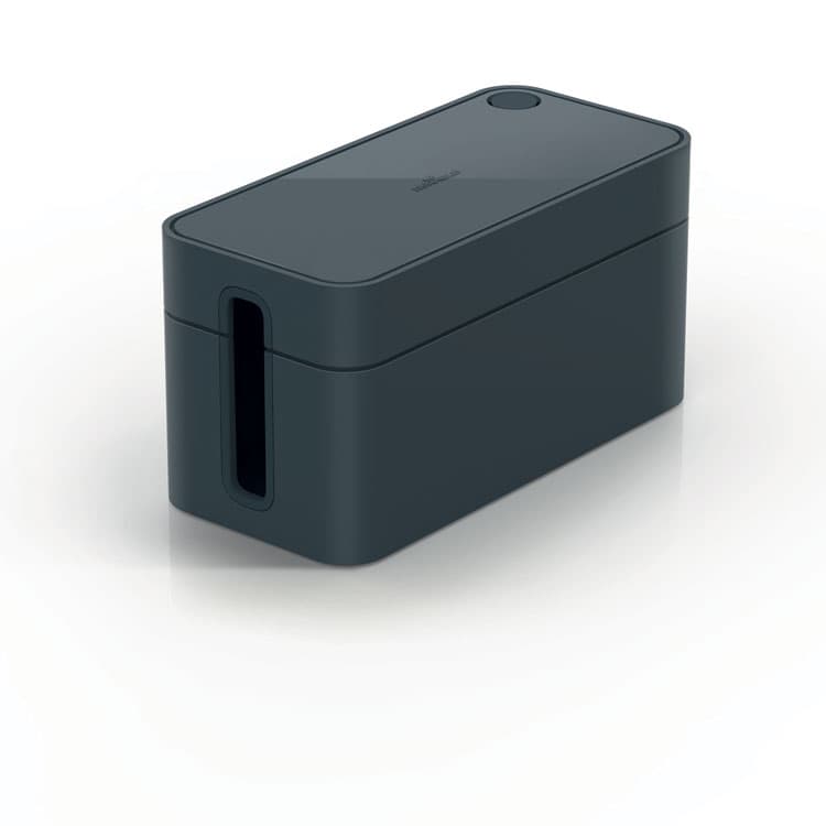 DURABLE OFFICE PRODUCTS CORP. CAVOLINE Cable Management Box, 9.6" w x 4.96" d x 4.56" h, Small, Charcoal (DBL503537)