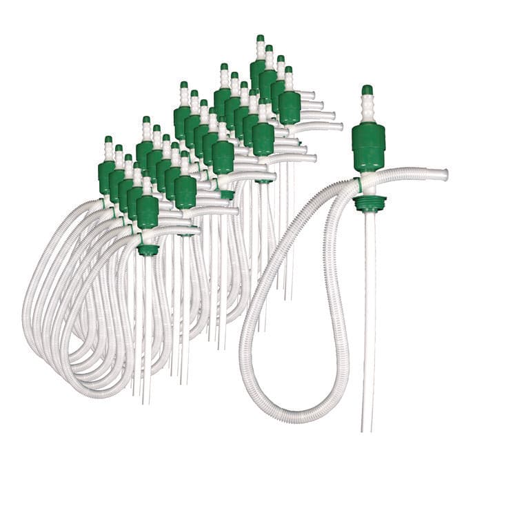 BOARDWALK Drum Pump, 5 gpm, Plastic, 46" Tall, Clear, 25/Carton (BWK00423CT)