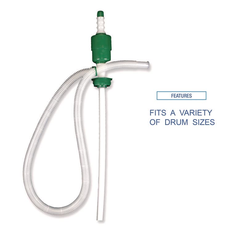 BOARDWALK Drum Pump, 5 gpm, Plastic, 46" Tall, Clear, 25/Carton (BWK00423CT) thumbnail 4