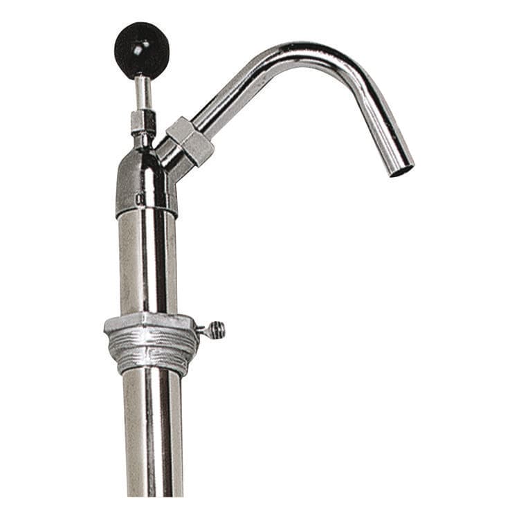 BOARDWALK Bottle Pump, 22 oz Output, Steel, 42.5" Tall, Chrome (BWK00422EA) thumbnail 2