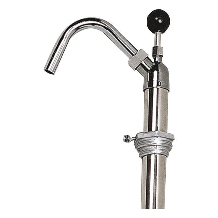 BOARDWALK Bottle Pump, 22 oz Output, Steel, 42.5" Tall, Chrome (BWK00422EA) thumbnail 4