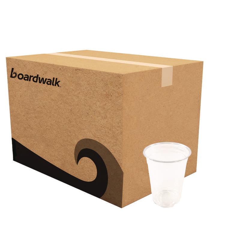 BOARDWALK Clear Plastic PET Cups, 10 oz, 1,000/Carton (BWKPET10)