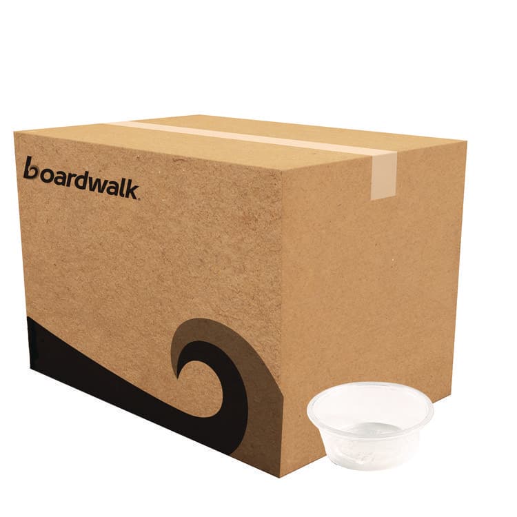 BOARDWALK Souffle/Portion Cups, 1.5 oz, Plastic, Translucent, 2,500/Carton (BWKPRTN15TS)