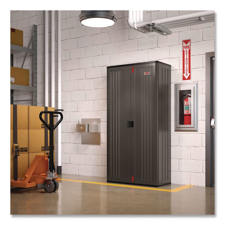 SUNCAST CORPORATION Mega Tall Storage Cabinet, 40 x 20.25 x 80.25, Gray (SUABMCCPD8004) thumbnail 2