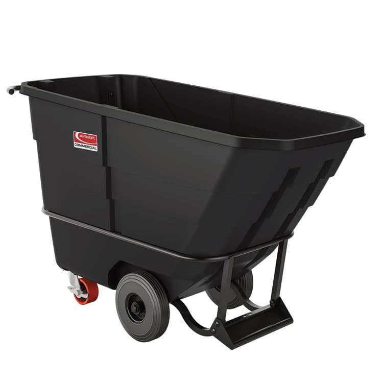 SUNCAST CORPORATION 0.5 cu yd Heavy Duty Tilt Truck, 1,350 lb Capacity, Black (SUARMTTHD50D)