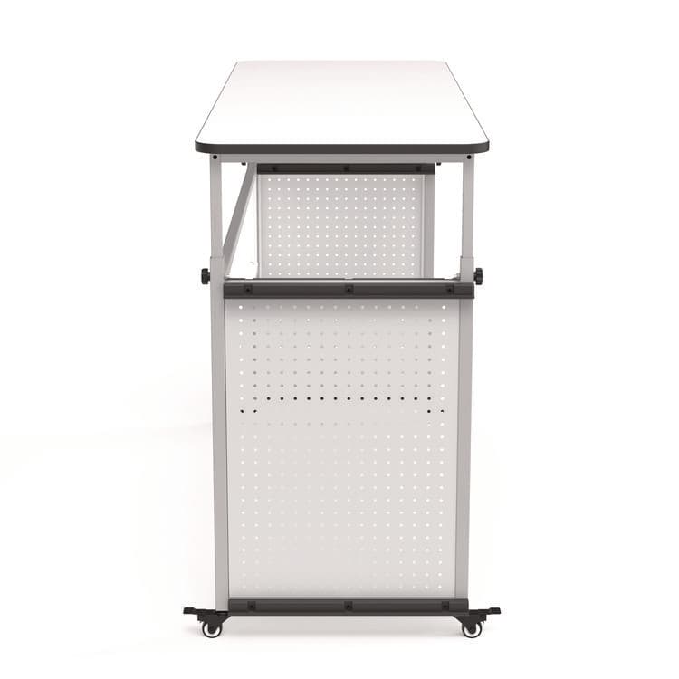 LUXOR WORKSPACES, LLC Modular Teacher's Desk, 60.25 x 21 x 32 to 38, White (LXCDTTB002) thumbnail 3