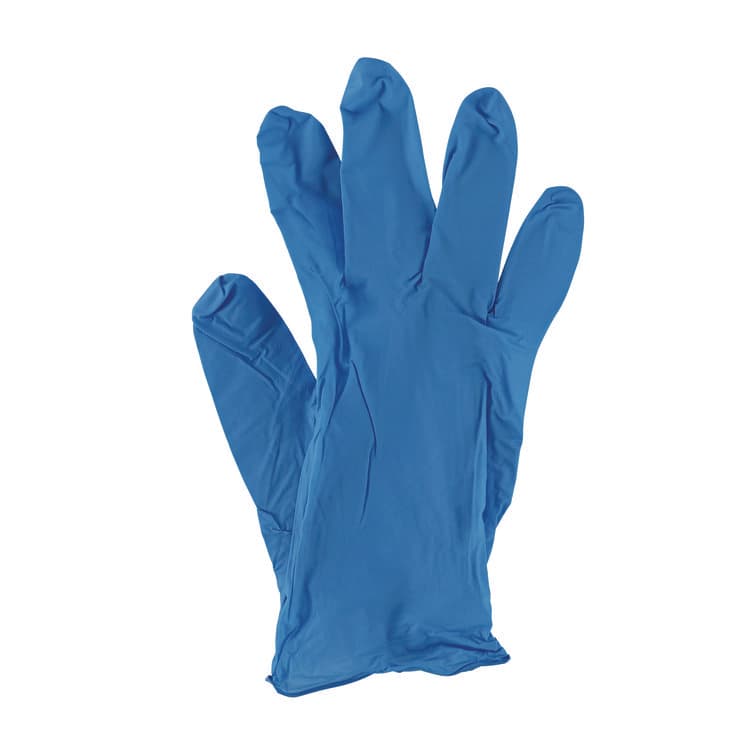 BOARDWALK 395 Series Disposable General-Purpose Nitrile Gloves, Powder-Free, Small, 5 mil Thick, 9.5" Long, Blue, 100/Box (BWK395SBXA) thumbnail 2