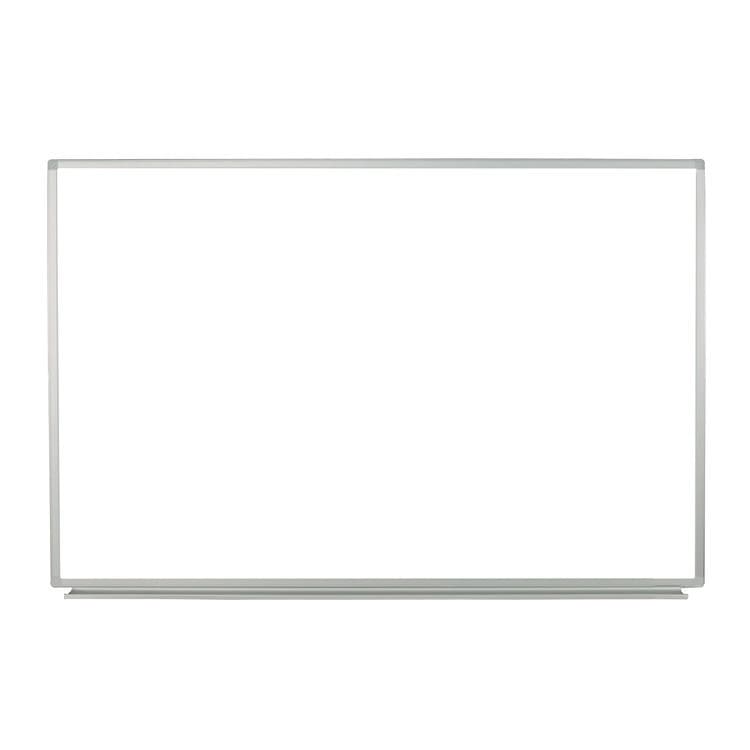 LUXOR WORKSPACES, LLC Wall-Mounted Magnetic Whiteboard, 36" x 24", White Surface, Silver Aluminum Frame (LXCWB3624W)