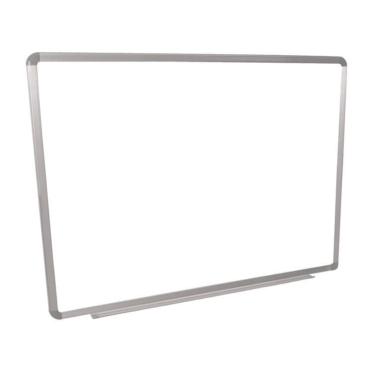LUXOR WORKSPACES, LLC Wall-Mounted Magnetic Whiteboard, 48" x 36", White Surface, Silver Aluminum Frame (LXCWB4836W) thumbnail 3