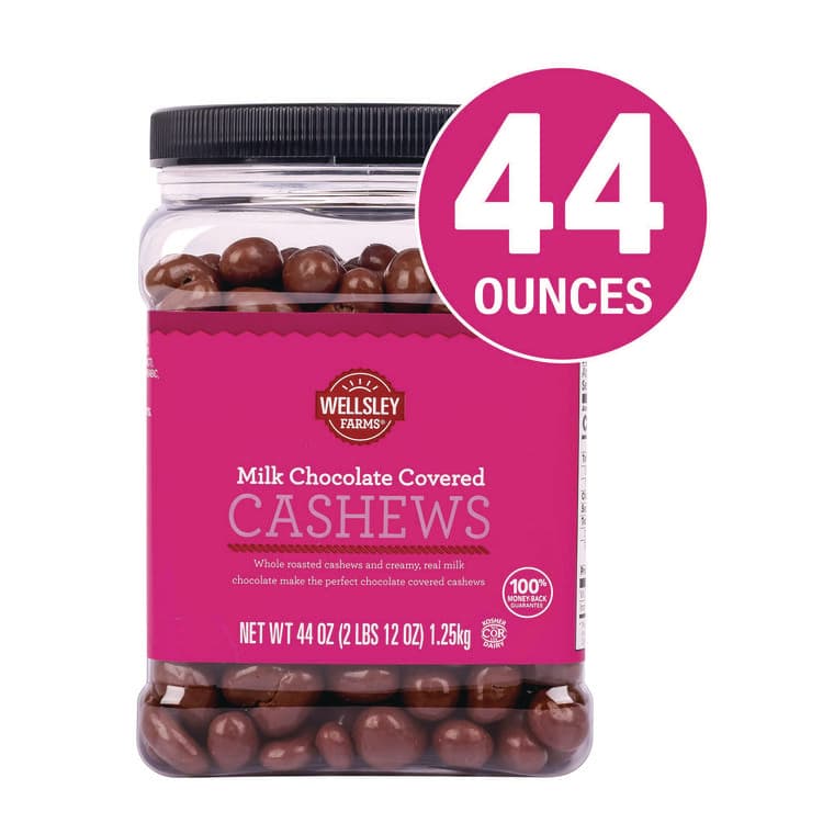 BJS WHOLESALE CLUB Milk Chocolate Covered Cashews, 44 oz Jar (GRR22002346) thumbnail 2