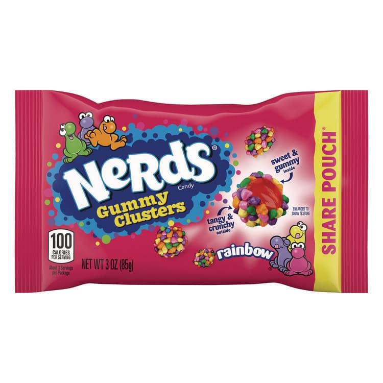 FERRARA CANDY CO Rainbow Gummy Clusters Share Pack, Assorted Flavors, 3 oz Packet, 12/Carton (GRR22002360) thumbnail 3