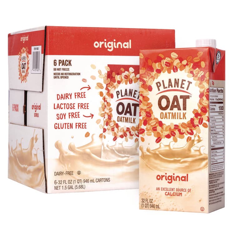 HP HOOD Original Oat Milk Cartons, 32 oz Carton, 6/Carton (GRR22002375)