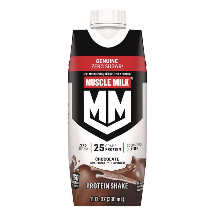 HORMEL FOODS, LLC Genuine Chocolate Protein Shake, 11 oz Carton, 18/Carton (GRR22002378) thumbnail 2