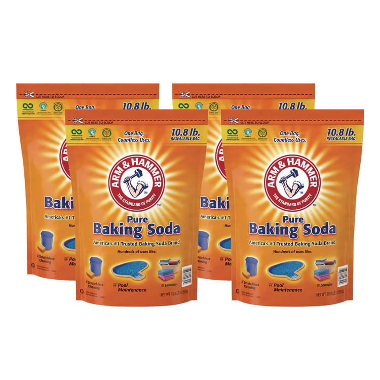 CHURCH & DWIGHT CO., Baking Soda, 10.8 lb Bag, 4/Carton (CDC3320000341)