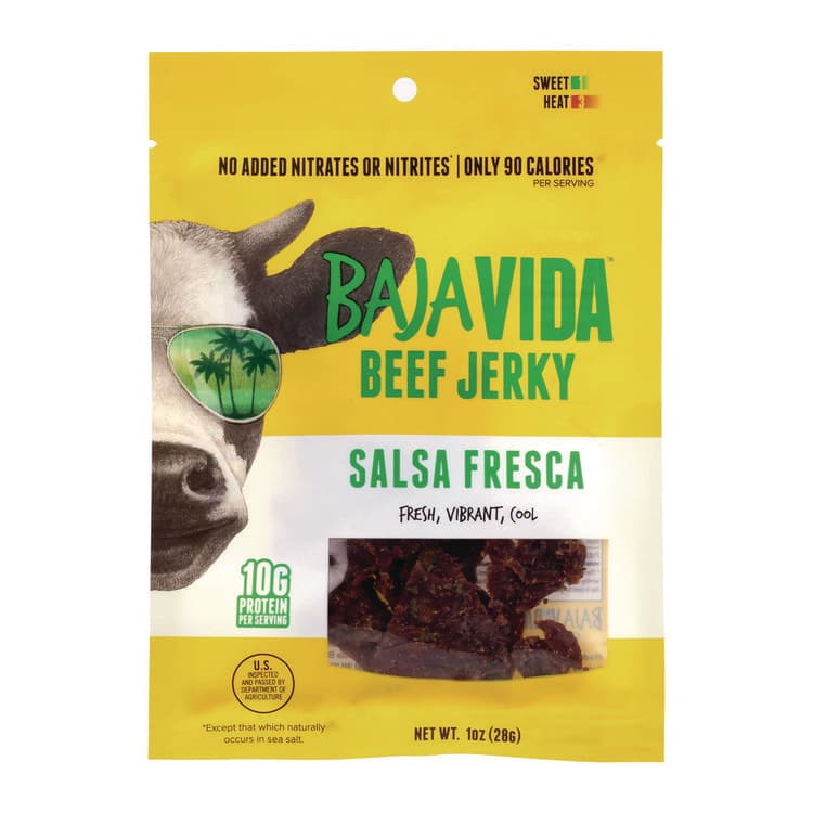 BRANDT BEEF Beef Jerky Salsa Fresca Snack Pack, Salsa Fresca, 1 oz Packet, 12/Carton (GRR22002305) thumbnail 3