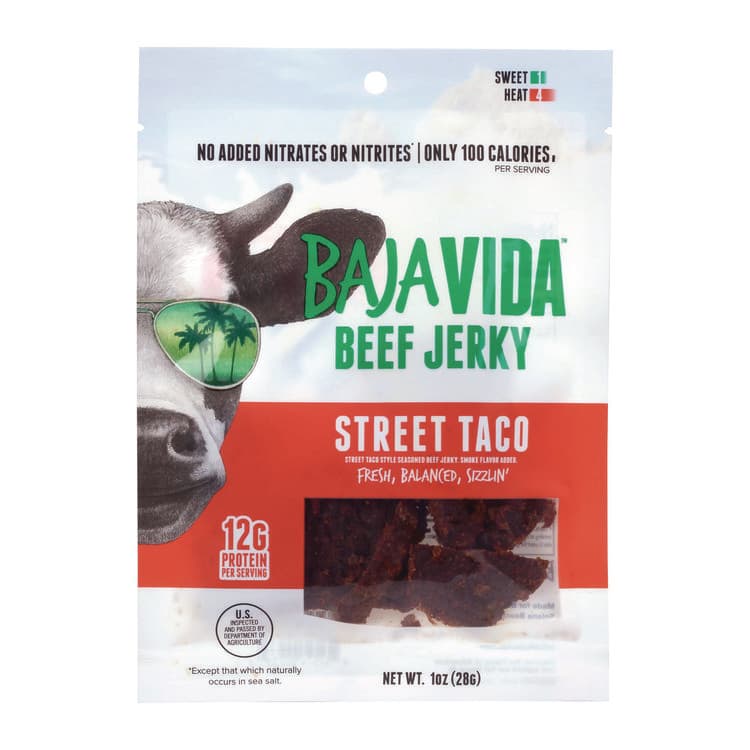 BRANDT BEEF Beef Jerky Street Taco Snack Pack, Street Taco, 1 oz Packet, 12/Carton (GRR22002308) thumbnail 3