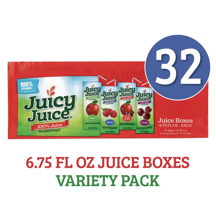 HARVEST HILL BEVERAGE COMPANY Juice Box Variety Pack, Assorted Flavors, 6.75 oz. Box, 32/Carton (GRR22002370) thumbnail 2
